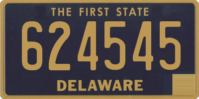 DE license plate 624545