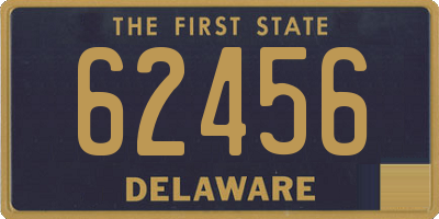 DE license plate 62456