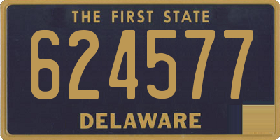 DE license plate 624577