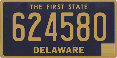 DE license plate 624580