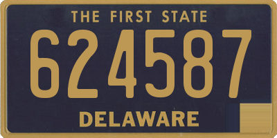 DE license plate 624587