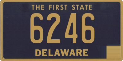DE license plate 6246