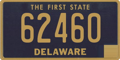 DE license plate 62460