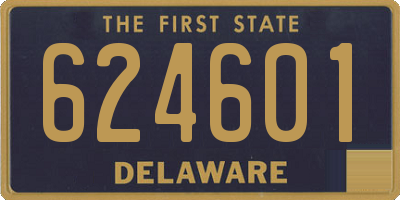 DE license plate 624601