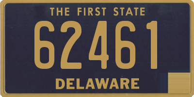 DE license plate 62461