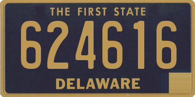 DE license plate 624616