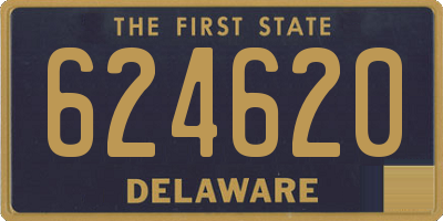 DE license plate 624620