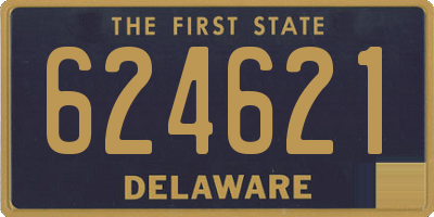 DE license plate 624621