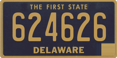 DE license plate 624626