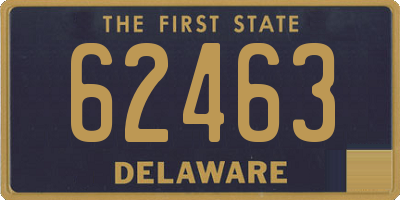 DE license plate 62463