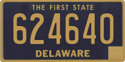 DE license plate 624640