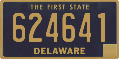 DE license plate 624641
