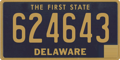DE license plate 624643