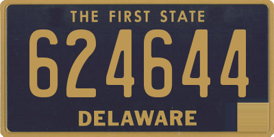 DE license plate 624644