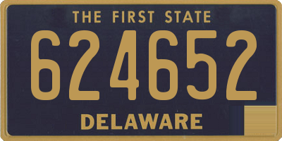 DE license plate 624652