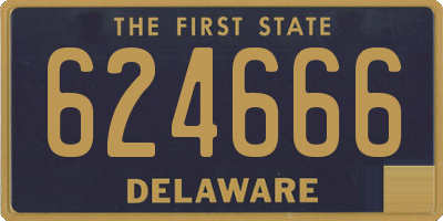 DE license plate 624666