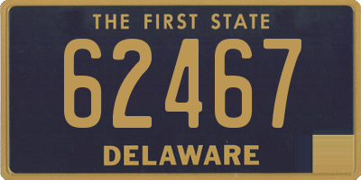 DE license plate 62467