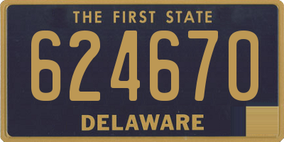 DE license plate 624670
