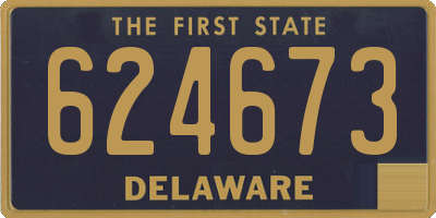 DE license plate 624673