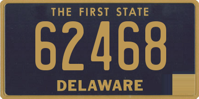 DE license plate 62468