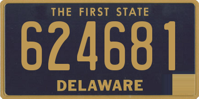 DE license plate 624681