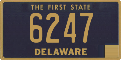 DE license plate 6247