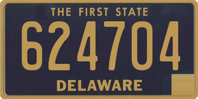 DE license plate 624704