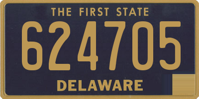 DE license plate 624705