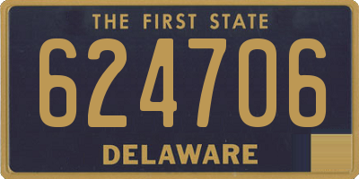 DE license plate 624706