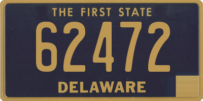 DE license plate 62472
