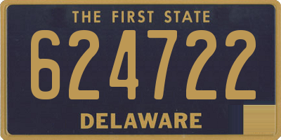 DE license plate 624722
