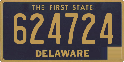 DE license plate 624724