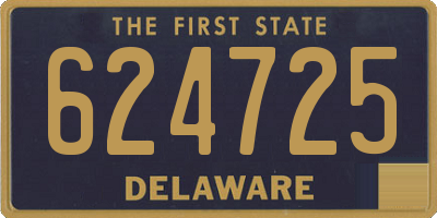 DE license plate 624725