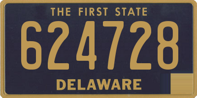 DE license plate 624728