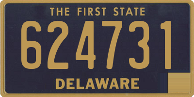 DE license plate 624731