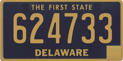 DE license plate 624733