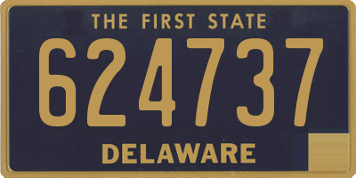 DE license plate 624737