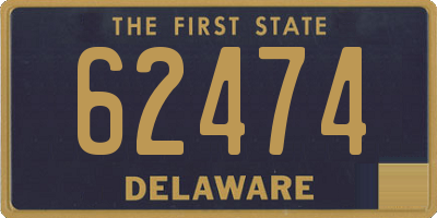 DE license plate 62474