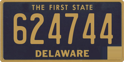 DE license plate 624744