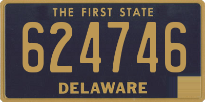 DE license plate 624746