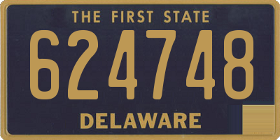DE license plate 624748