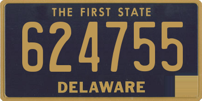 DE license plate 624755