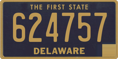 DE license plate 624757