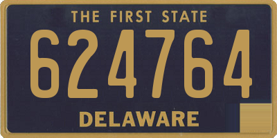DE license plate 624764