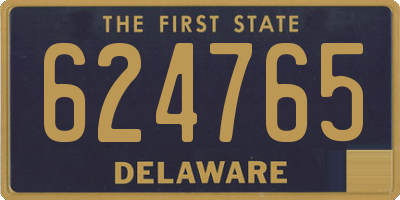 DE license plate 624765
