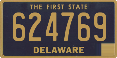 DE license plate 624769