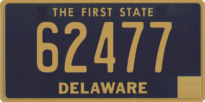 DE license plate 62477