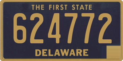 DE license plate 624772