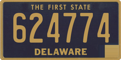 DE license plate 624774