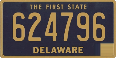 DE license plate 624796
